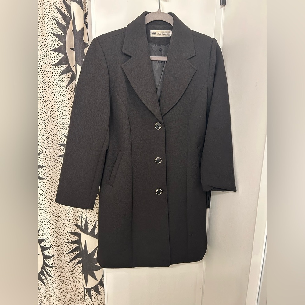 New Fashion Classic Black Women's Coat